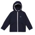 Mens Navy Branded Hooded Jacket 23318 by Lacoste from Hurleys