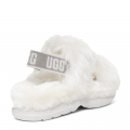 Womens White Fluff Sugar Sandal Slippers 85162 by UGG from Hurleys