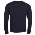 Mens Navy Embossed Eagle Sweat Top 22423 by Emporio Armani from Hurleys
