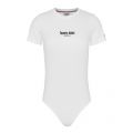 Womens White Logo S/s Bodysuit 58097 by Tommy Jeans from Hurleys