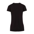 Womens Black Crystal Logo S/s T Shirt 73295 by Love Moschino from Hurleys