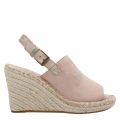 Womens Pink Suede Monica Jute Wedges 59508 by Toms from Hurleys