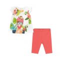 Infant Coral Monkey T Shirt & Leggings Set 82346 by Mayoral from Hurleys