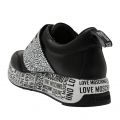 Womens Black Sparkle Band Trainers 90412 by Love Moschino from Hurleys