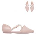 Womens Pink Blush Pointy Stripe Shoes 89694 by Melissa from Hurleys