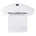 Mens White Chest Logo S/s T Shirt 24608 by Paul & Shark Cadets from Hurleys