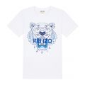 Junior Optic White Tiger S/s T Shirt 45854 by Kenzo from Hurleys