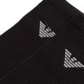 Mens Black Basic Logo 2 Pack Socks 19979 by Emporio Armani Bodywear from Hurleys
