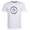 Mens Bright White Distressed Circle Logo S/s T Shirt 21562 by Original Penguin from Hurleys
