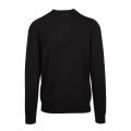 Mens Black Classic Crew Knitted Jumper 92293 by Fred Perry from Hurleys