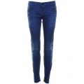 Womens Blue Winaryde Biker Skinny Fit Jeans 42169 by Replay from Hurleys