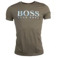 Mens Dark Green Tacket S/s Tee Shirt 6376 by BOSS from Hurleys