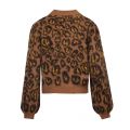 Womens Toffee Vivild Animal Funnel Neck Knitted Jumper 49754 by Vila from Hurleys