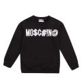 Boys Black Hashtag Sweat Top 90506 by Moschino from Hurleys