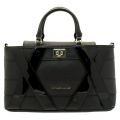 Womens Black Patent Panel Tote Bag 68080 by Versace Jeans from Hurleys