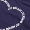 Womens Blue Logo Heart Slim S/s T Shirt 31615 by Love Moschino from Hurleys