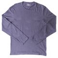 Mens Grey Small Logo Crew L/s Tee Shirt 66876 by Emporio Armani from Hurleys