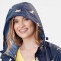Womens Navy Dogs Golightly Packable Waterproof Coat 99283 by Joules from Hurleys