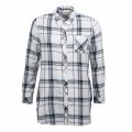 Womens White/Navy Fairway Check L/s Shirt 34547 by Barbour from Hurleys