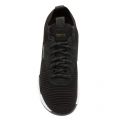 Mens Black/Gold Titanium_Runn Knit Trainers 83465 by BOSS from Hurleys