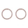 Womens Rose Gold/Crystal Leeza Luunar Circle Earrings 54387 by Ted Baker from Hurleys