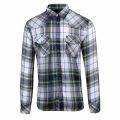 Mens Black/Yellow S-East-Long-F Check L/s Shirt 40499 by Diesel from Hurleys