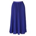 Womens Clement Blue Crepe Light Pleated Midi Skirt 59800 by French Connection from Hurleys