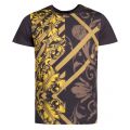 Mens Black Multi Heritage S/s T Shirt 32572 by Versace Jeans from Hurleys