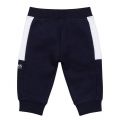 Toddler Navy Colourblock Sweat Pants 91769 by BOSS from Hurleys