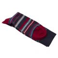 Mens Navy Riven Stripe Socks 30328 by Ted Baker from Hurleys