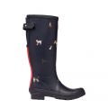 Womens Navy Dogs Welly Print Boots 98843 by Joules from Hurleys