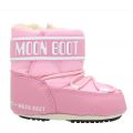 Girls Light Pink Crib 2 Booties (17/18) 96245 by Moon Boot from Hurleys