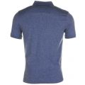 Mens Blue Wing Teal Jaspe Marl Slim Fit S/s Polo Shirt