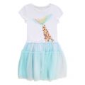 Girls White Lagoon Mermaid Net Skirt Dress 55780 by Billieblush from Hurleys