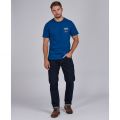 Mens Dark Petrol Signature S/s T Shirt 83064 by Barbour Steve McQueen Collection from Hurleys
