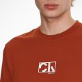 Mens Gingerbread Brown Graphic Logo S/s T Shirt 110352 by Calvin Klein from Hurleys