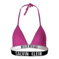 Womens Stunning Orchid Triangle Logo Band Bikini Top 87107 by Calvin Klein from Hurleys