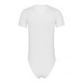 Womens White Logo S/s Bodysuit 58099 by Tommy Jeans from Hurleys