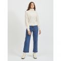 Womens Light Natural Vikilan Scallop Knitted Jumper 98973 by Vila from Hurleys