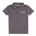 Boys Carbon Tipped Logo S/s Polo Shirt 30705 by EA7 Kids from Hurleys