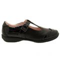 Girls Black Leather & Patent Jennette T-Bar F-Fit Shoes (25-35) 62800 by Lelli Kelly from Hurleys