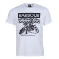 Mens White Checkers S/s T Shirt 88324 by Barbour International from Hurleys