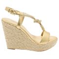 Womens Pale Gold Holly Rope Wedges 8386 by Michael Kors from Hurleys