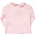 Baby Pale Pink Star Scalloped Collar L/s Tee Shirt 65595 by Billieblush from Hurleys