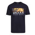 Casual Mens Dark Blue Tsummer 6 S/s T Shirt 81221 by BOSS from Hurleys
