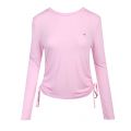 Womens Romantic Pink Side Knot Regular Fit L/s T Shirt 97973 by Tommy Jeans from Hurleys