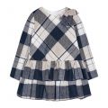 Girls Navy Plaid Frill Dress 91555 by Mayoral from Hurleys