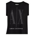 Womens Black Stud Icon S/s T Shirt 108096 by Armani Exchange from Hurleys