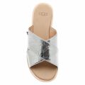 Womens Silver Joni Metallic Leather Slides 39485 by UGG from Hurleys