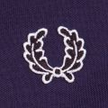 Mens Carbon Blue Laurel Wreath Tape Sweat Jacket 14782 by Fred Perry from Hurleys